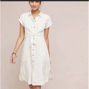 Anthropologie Maeve Elspeth linen midi dress
